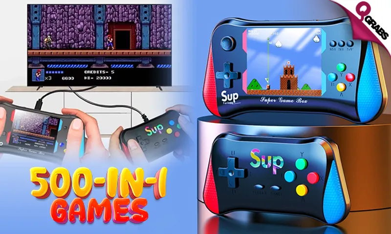 X7M Handheld 500-in-1 Game Console!